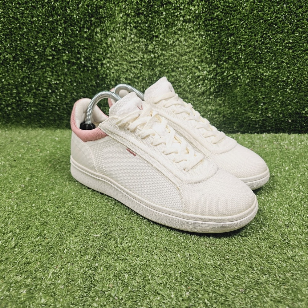Vivaia V Prime White Pink Knit Low Top Casual Sneakers Womens 39 US Size 9